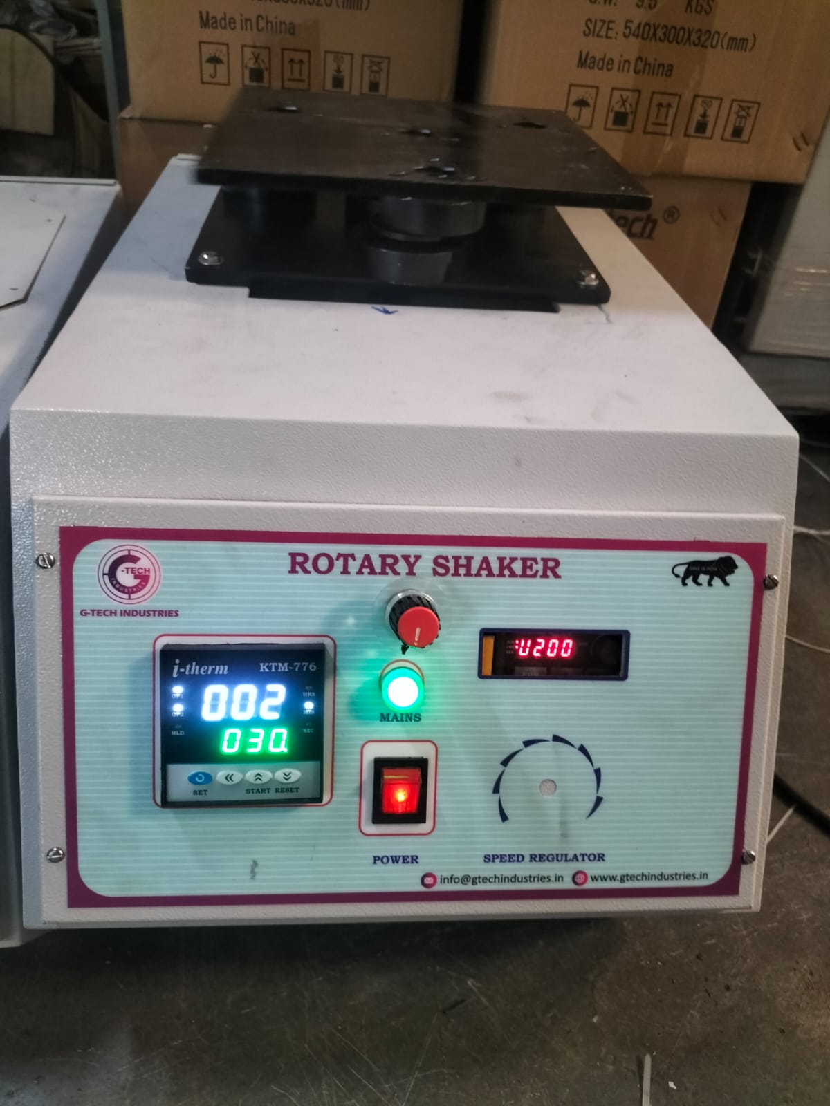 Rotary Shaker Laboratory Mixing Machine.